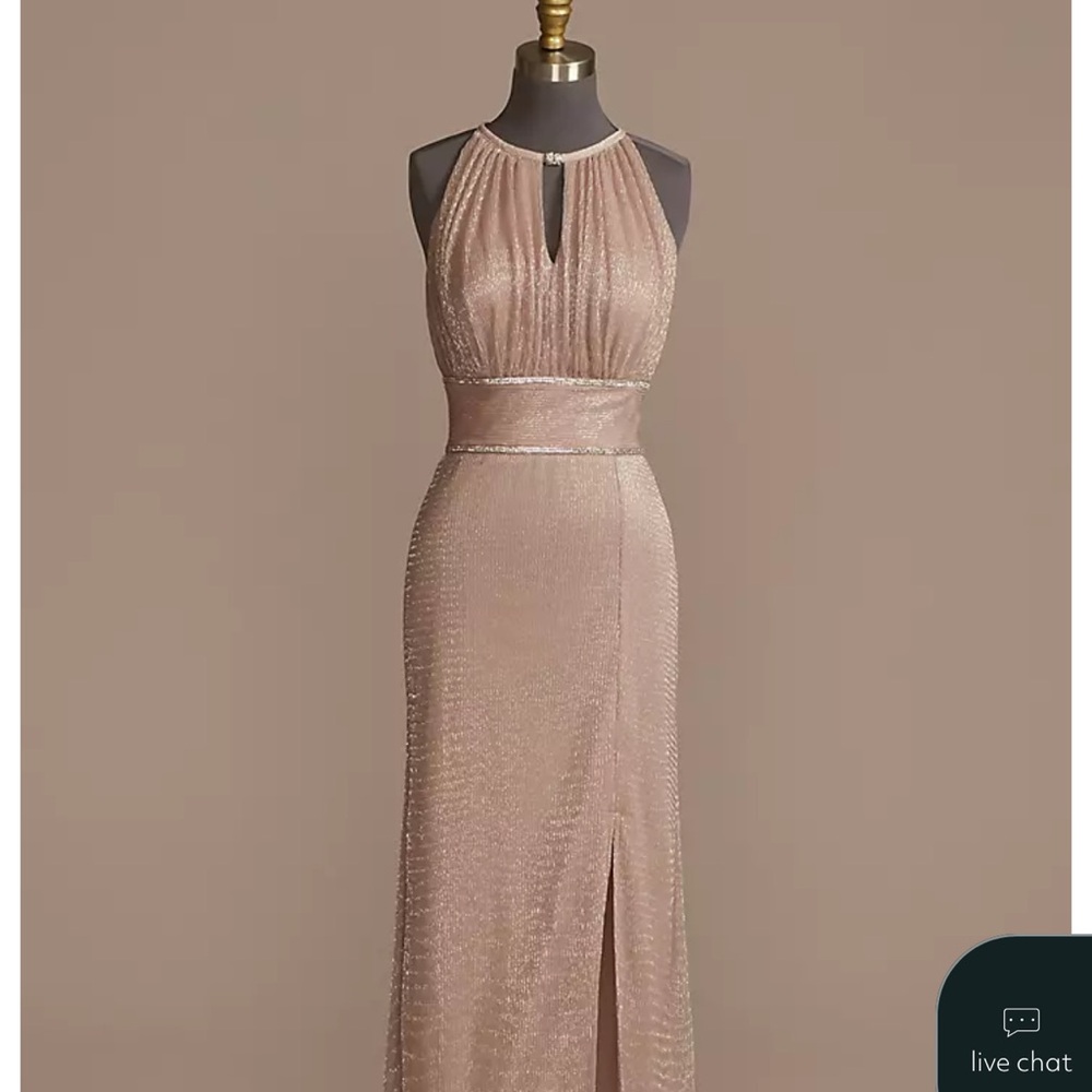Oleg Cassini Blush Maxi Dress